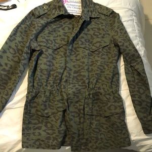 Leopard green jacket